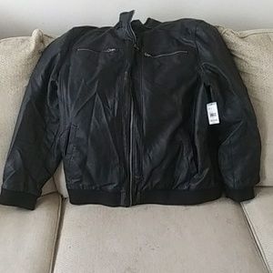 Mens Black Bomber Jacket